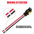MUYI 2 Wire Connector 16AWG 5 Kits 2 Pin Waterproof Connectors with 10cm Pigtail 1.5mm Series Rubber Seal and Electrical Terminals...