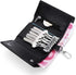 RuoFeng Keychain Key Holder Ring with 6 Hooks Snap Closure (Black)...