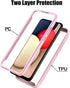 Compatible with Samsung Galaxy A02S, Cute Unicorn Pink Pattern Dual Layer Heavy Duty Shockproof Shockproof Defender Transparent Bumper Back Cover ...