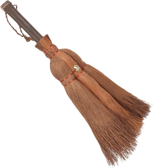 Witch Broom Palm Broom Mini Natural Whisk Broom Thai Desk Cleaning Computer Keyboard Broom Gongfu Tea Cup Duster for Home Tea Ceremony Tools Weddi...