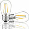 Clear 2W S14 LED Bulbs Plastic Shatterproof for String Light Bulbs Replacement (2)...