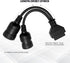 OBD 6pin 9pin J1708 J1939 Cable for Truck 6+9pin to OBD2 16pin Adapter Fit for Cummins Heavy Duty Truck Scanner Cable OBD to 9pin J1939 and 6pin J...