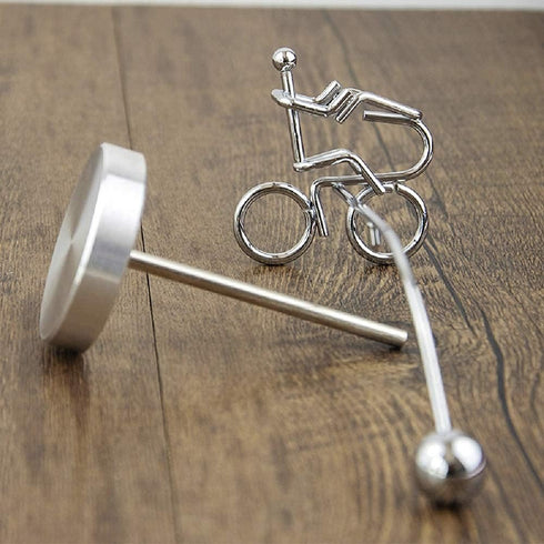 Steel Balance Toy Balancing Tumbler Toy Kinetic Art Balance Toy Decompressive Science Psychology Home Offic Decor Desk Toy PH03...