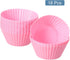 uxcell 18Pcs Silicone Cupcake Liners, Non-Stick Baking Cups, for Cooking Eggs, Baking Muffins and Make a Cake(Pink)...