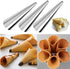 Stainless Steel Cream Horn Molds - 21 Pcs, Cannoli Form Tubes, Croissant Baking Molds with Cleaning Brush...