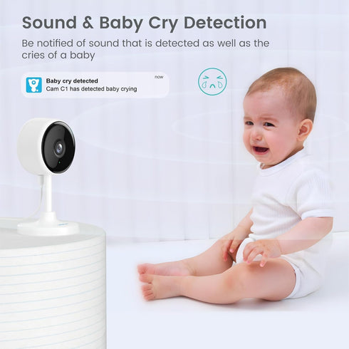 litokam Indoor Camera, Cameras for Home Security with Night Vision, Pet Camera with Phone App, 2K Indoor Security Camera, Motion Detection, 2-Way ...