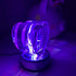 4" LED Rotating Display Base for Crystals Glass Art, Colorful Light Rotating Crystal Display Base Stand, Cup Display Stand Turner for Tumbler Cup...