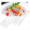 TCOTBE 300 Disposable Fruit Forks safety and sanitation 3.5 inch Length Plastic Cocktail Picks Sticks Heart Shapes Cute Food Pick Party Supplies P...
