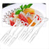 TCOTBE 300 Disposable Fruit Forks safety and sanitation 3.5 inch Length Plastic Cocktail Picks Sticks Heart Shapes Cute Food Pick Party Supplies P...