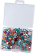 200 Pcs Cube Crystal Beads with Storage Box Mini 4 x 4 x 4 mm Square Loose Spacer Beads for Jewelry Making Kits Finding Necklace Bracelet Keychain...