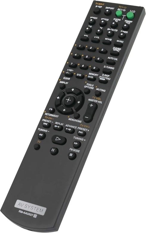 RM-AAU027 Replaced Remote fit for Sony Home Theatre System RM-AAU021 HTSS2300/C STRDG520 HT7200DH HT-DDW5500 STR-KM5500 TA-KMSW500 SS-MSP7500 SS-C...