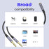 MOSWAG Headphone Splitter for Computer 3.5mm Female to 2 Dual 3.5mm Male Headset Mic Splitter, Mic Audio Y Splitter Cable,Stereo Jack Smartphone E...