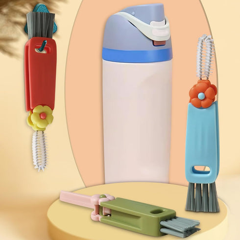 3 in 1 Cup Lid Cleaning Brush Set - Multi-Functional, Efficient and Durable Brushes for Bottle Gap, Tight Spaces Cup and Portable Cup?Lid Cleaner ...