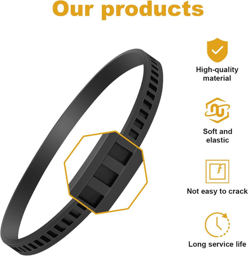 2 Pack 650721-00 Bandsaw Rubber Tires Replacement for Dewalt Portable Band Saw Replacement Parts DWM120 A02807 DCS374 DW328K 3129K 725 726 736 772...