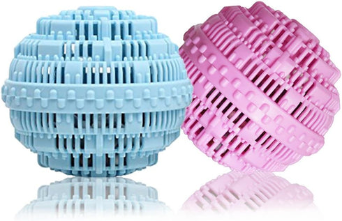BERON Eco-Friendly Wash Ball Super Laundry Balls for 1500 Washings,Set of 2(Light Blue and Light Purple)...