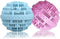 BERON Eco-Friendly Wash Ball Super Laundry Balls for 1500 Washings,Set of 2(Light Blue and Light Purple)...