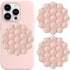 2PCS Round Silicone Suction Phone Case Adhesive Mount, Strong Grip Holder for Selfies & Shooting Videos, Anti-Slip, Durable, Easy to Use, iPhone &...