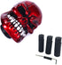 Skull Shift Knob Transmissions Gear Shifter Stick Handle Shifting Lever Fit Most Manual Automatic Cars Truck SUV (Red)...