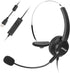 AGPTEK® Hands-Free Call Center Noise Cancelling Corded Monaural Headset USB Headset with Microphone for PC Headphone with Mic Mircrophone - Cord w...
