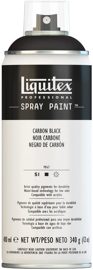 Liquitex Professional Spray Paint, 12-oz (400ml), Carbon Black...