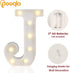 Pooqla LED Marquee Letter Lights Sign, Light Up Alphabet Letter for Home Party Wedding Decoration J...
