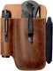 diodrio EDC Leather Knife Sheath Organizer Pouch with Pen Loop, Full Grain Leather, Chestnut...