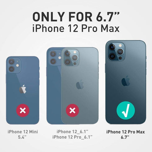 i-Blason Cosmo Snap Case Designed for iPhone 12 Pro Max (6.7 Inch), Slim with Built-in 360° Rotatable Ring Holder Kickstand Supports Car Mount (Am...
