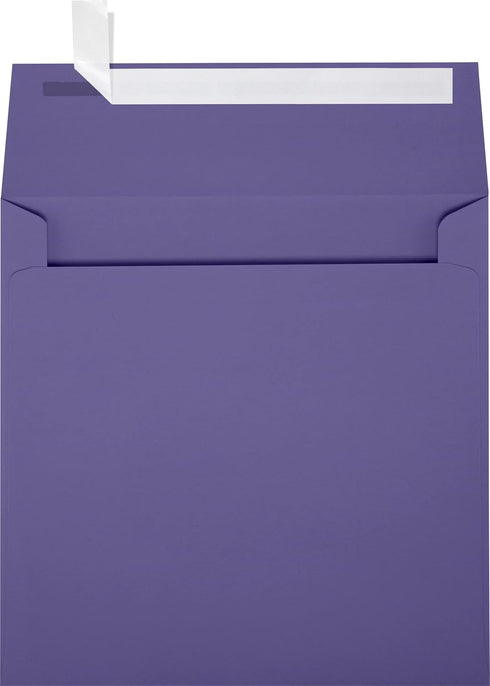 LUXPaper Square Invitation Envelopes | Peel & Press | 6" x 6" | Wisteria Purple | 80lb. Text | 50 Qty...