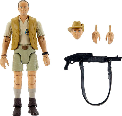 Mattel Jurassic World Mattel Jurassic Park Hammond Collection Human Action Figure, Robert Muldoon with Articulation, 3.75-in Tall...
