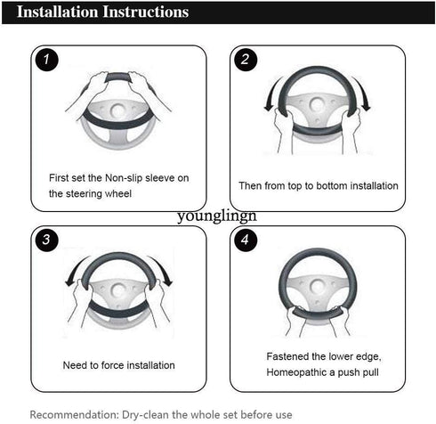 Car Steering Wheel Cover Gear Shift Handbrake Fuzzy Cover 1 Set 3 Pcs Multi-Colored with Winter Warm Pure Wool Fashion for Girl Women Ladies Unive...