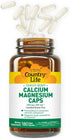 Country Life Target-Mins Calcium Magnesium Caps, 500mg: 250mg, 180 Vegan Capsules, Certified Gluten Free, Certified Vegan...