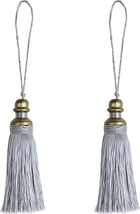 2 Pack Tassel Key Tassel with Loops, Handmade Tassel Craft, DIY Accessories for Home Decoration...