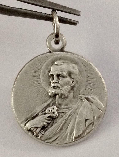 I G J Saint Peter The Apostle Silver Medal - The Patron Saints Medals...