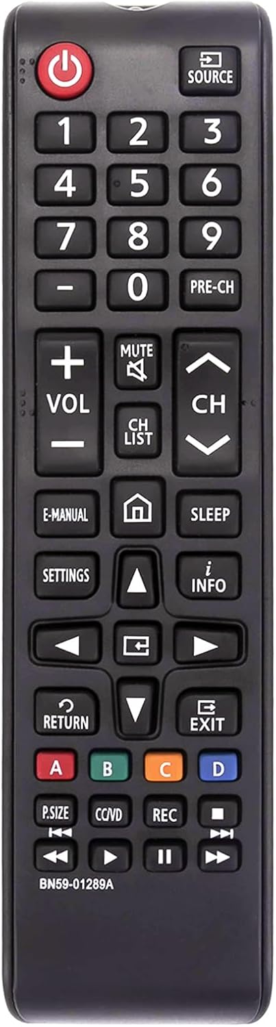 BN59-01289A Replacement Remote Control Compatible with Samsung TV UN40MU6290F UN43MU6290F UN49MU6290F UN50MU6070F UN55MU6071F UN65MU6070F UN65MU62...