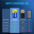 EEMB D Batteries 1.5V Rechargeable D Batteries 5550mWh Rechargeable Lithium D Cell Batteries USB Type C Charging Cable LR20 Replacement Battery fo...