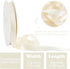 HUIHUANG Ivory Satin Ribbon 1/2 inch X 50 Yards Continuous, Off-White Double-faced Satin Ribbon for Gift Wrapping, Bows, DIY Crafts, Flower Bouque...