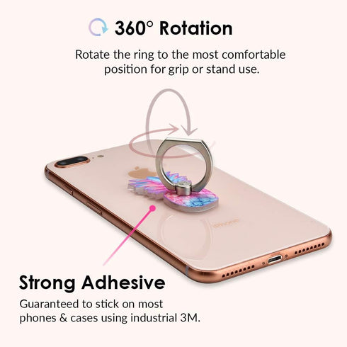 Velvet Caviar Cell Phone Ring Holder - Finger Ring & Stand - Improves Phone Grip Compatible with iPhone, Galaxy, Most Smartphones (Pineapple)...