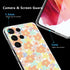 Compatible with Samsung Galaxy S23 Ultra Case, Indie Aesthetic Drawing Flower Daisy Hippie Colorful Floral Design Soft TPU Full Body Protection Co...