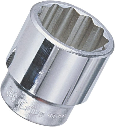 Genius Tools 3/4" Dr. 24mm Hand Socket (12-Point) (CR-Mo) - 635224...