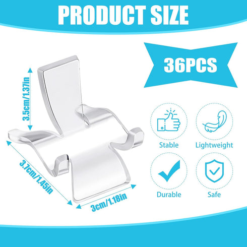 DARENYI 36Pcs Rock Display Stand Small Acrylic Rock Holder Crystal Clear Collectibles Display Stand Plastic Display Easel Stands Pedestal for Crys...