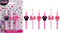 Disney's Minnie Mouse Birthday Cake Candles | 6 Birthday Candles for Cake Decorations, Pink Stripe Candles, Cake Toppers for Minnie Mouse Party...