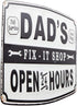 Lily's Home Dad’s Fix-It Shop Sign, Hanging Metal Sign, Garage Decor, Novelty Gifts for Dad...