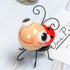 1 Pcs Metal Ladybug Statue Outdoor Insect Statue Home Patio Garden Ornament Park Lawn Decoration...