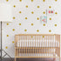 80pcs Gold Polka Dot Wall Decals – Removable Vinyl Stickers for Kids Nursery, Baby Room, Toddler Bedroom – Safe Adhesive Circle Decorations – Easy...