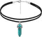 Sacina Gothic Layered Crystal Choker, Turquoise Choker necklace, Black Choker for Women, Gothic Choker, Boho Necklace, Christmas New Year Jewelry ...