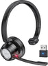 Link Dream Trucker Bluetooth Headset 20H Talktime Wireless Headset with 270°Rotatable Noise Cancelling Microphone USB Dongle for Online Meeting, O...