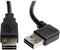 Tripp Lite Universal Reversible USB 2.0 Hi-Speed Cable (Right / Left Angle Reversible A to Reversible A M/M) 3-ft.(UR020-003-RA)...