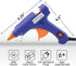 Hot Glue Guns, Mini Hot Melt Glue Gun Kit for Crafts, Glue Gun with 20pcs Glue Sticks for School DIY Arts, Sealing, Home Repairs, Blue...