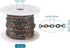 16.4 Feets 304 Stainless Steel Cable Chains Colorful Unwelded Twisted Cable Necklace Chain Link with Spool 4x3x0.7mm for DIY Bracelet Necklace Jew...