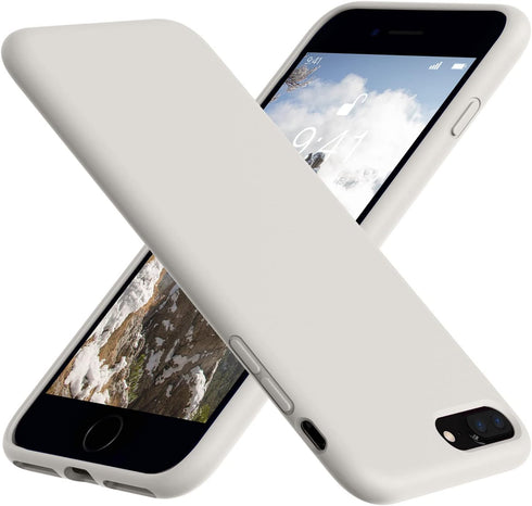 Vooii Compatible with iPhone 8 Plus Case, iPhone 7 Plus Case, Soft Silicone Gel Rubber Bumper, Microfiber Lining Hard Shell Shockproof Full Body P...